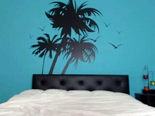 Horny babe with pierced nipples masturbates on webcam