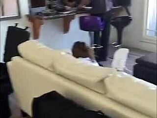 Felicity Feline shows her ass while dancing on set