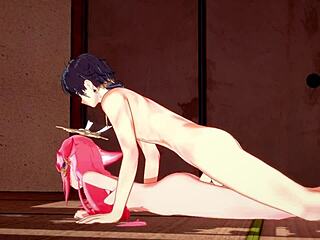 Oh man, Yae Miko and Zhongli go wild with blowjobs and creampie in uncensored Genshin hentai!