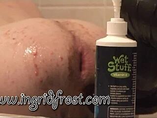 European Blonde Gets Foot Ass Fucking With Whole Foot In Her Ass