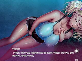 Cheeky gal falls hard in outdoor hentai action