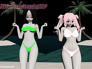 in this hentai chapter, protagonist dances and has sex with favorite mistress and friend