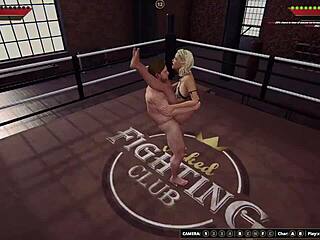 Ethan battles Rosemary in wild naked 3D fighter clash