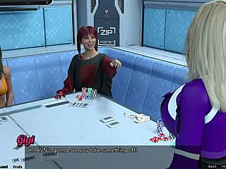Space dating fun with a sexy, curvy character