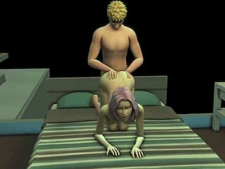 Anime hentai naruto fucks sakura with sex and blowjob in game