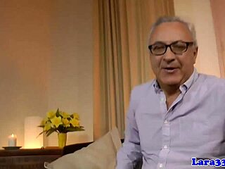 mature british milf sucks cock in trio