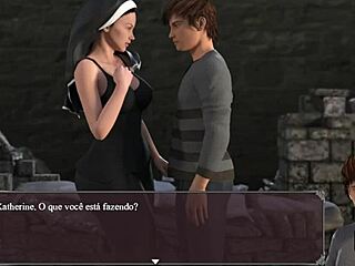 Desire outbreak episode 63 - A sensual woman craves sex in a graveyard chapel