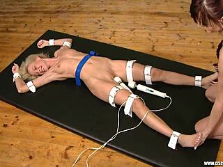 Tickling Combined With Vibrating Dildo To Provoke Orgasm Teasing