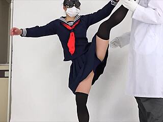 Fetish Play with Flexible Japanese Feet and Fingering in Wild Scene