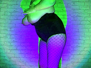 bbw wife milky mari teases in bunny cosplay, milking boobs