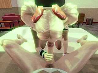 This student pays off debt with big tits and ass in 3D anime