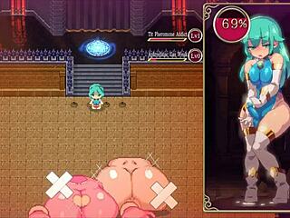 Giant Tits Mechanical Angel Drains Futa Dick in Game