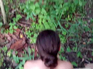 Hey, Watch My Stepsister’s Ass Get Filled With Cum Outdoors