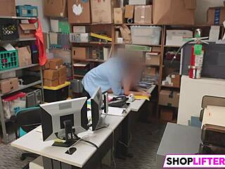 her pussy will pay for her theft in the shop