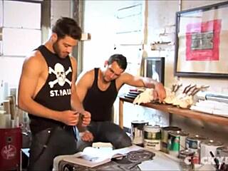 Model GETS ASS-FUCKED in HARDCORE threesome GROUP