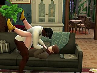 Intense gay threesome with big black cocks