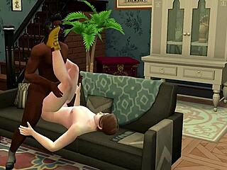 Intense gay threesome with big black cocks