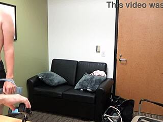 Lana rey, virgin, gets her shaved pussy sucked and deflowered on casting couch