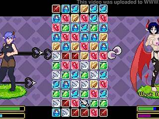 lovely lesbian succubus in hentai game