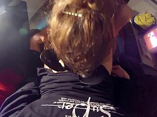 Girlfriend's blowjob leads to cumshot surprise in mouth on webcam