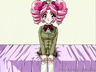 Anime teen 18+ gets roughly fucked in tight pussy by monster cock in fetish scene