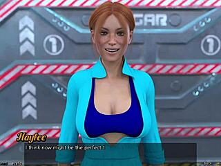 Stranded in space, first kiss with redhead Haylee!