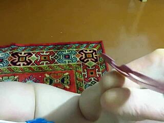 mature couple explores foot fetish with tickling and wax domination at home