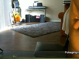 I had this wild sex with a teen 18+ on webcam, she squirted and got so wet, it was homemade couple fun with her pussy all over the place.