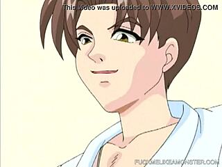 Anime teen 18+ gets roughly fucked in tight pussy by monster cock in fetish scene