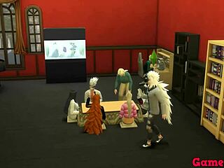 Naruto cap 1 el sabio pervertido lo sigue haciendo sedujo a sunade y por fin se la pudo follar como el quería termina dentro de ella