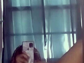 Pussy REFLECTION - Kharmas SHOW-OFF with HUGE ass on bed