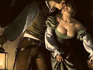 vintage erotic anime illustration