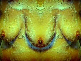 Milf's Sensual Shower Scene with Erotic Mirror Reflection and Soapy Massage