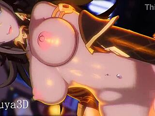 Dehya dominating you hard in POV hentai action.