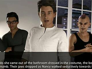 College game goes wild with naughty outfits and nude poses in public