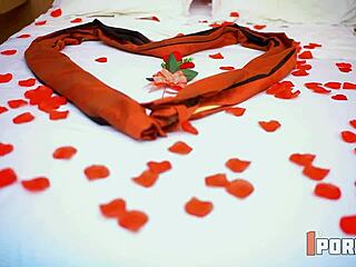 Pretty Ebony Wife's Rough Wedding Day Pussy Licking