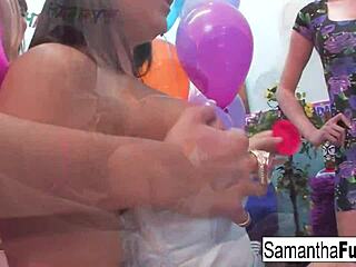 Samantha's birthday wild orgy.