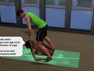 Seductive cartoon game with sultry sister-in-law for married man