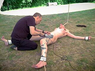 blonde says, 'punish me with dildo'