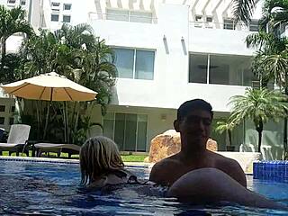 Delicious Fucking After Swimming In The Pool