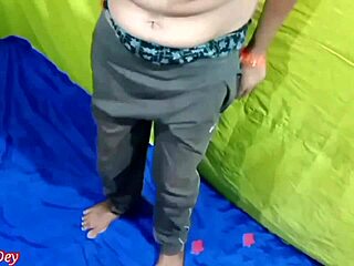 My Indian wife rides me hard in homemade anal action