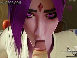 Raven Stays After Class In The Classroom For Extra Lessons