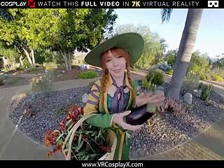 Madi Collins plays Professor Garlick, making dicks grow fast in Hogwarts Legacy XXX parody