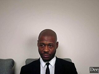 Petite blonde Lexi rides and gets doggystyled by Anton's big black cock