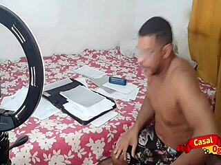 I went to help my stepfather at the office work and ended up taking it in the pussy, sucking his big cock bareback.