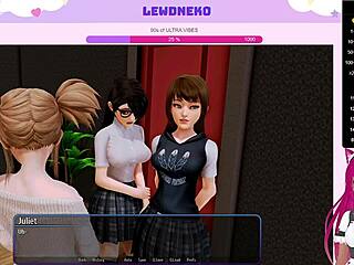 Hey, watch Vtuber Lewdneko play Harem Hotel part 12 with me!