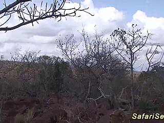 busty african babe overwhelmed by massive cumshot after wild orgy