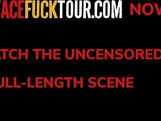 Busty Mila Garcia Gags Hard on Fat Cock Deepthroat