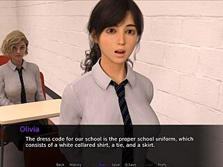 In nudist school, the inspector checks out big tits and asses