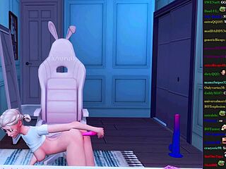 Stupid Streamer Caught Having Hard Anal with Toys